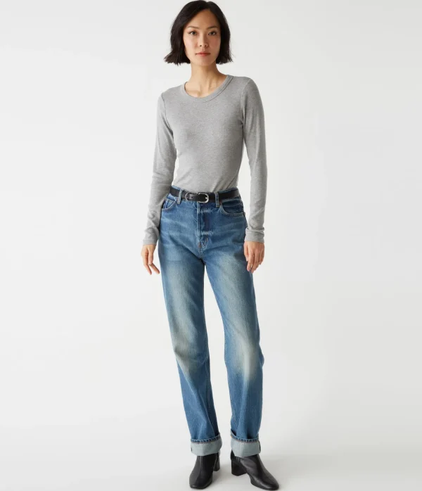 Michael Stars Zola Ribbed Tee- T-Shirts | Ultra Rib T-Shirts